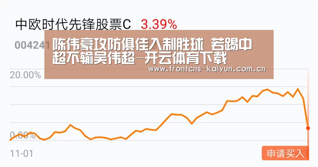 陈伟豪攻防俱佳入制胜球 若踢中超不输吴伟超-开云体育下载(图1) 开云APP